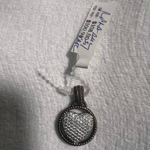 Judith Ripka Sterling 0.34 ct Pave CZ Heart Enhancer